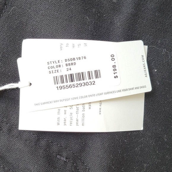 AG Adriano Goldschmied Alexxis Slim Jean Blackboard NWT - Picture 10 of 14
